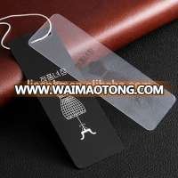 PVC Plastic Type and Plastic Material clear hang tag