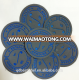 High quality custom jeans embossed logo leather label leather patch