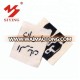 Cheap woven fabric labels with Arab words for muslim clothing accessories